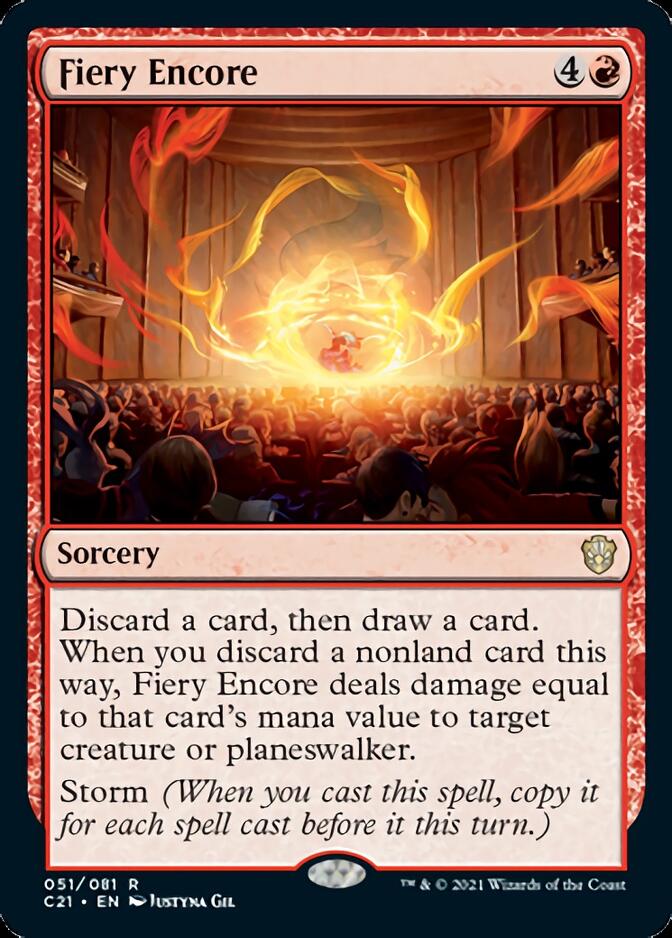 Fiery Encore [Commander 2021] | Deep Dive Games St. Marys