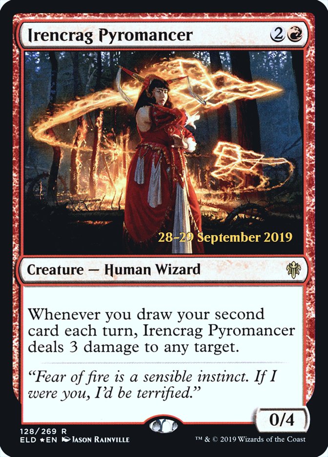 Irencrag Pyromancer [Throne of Eldraine Prerelease Promos] | Deep Dive Games St. Marys