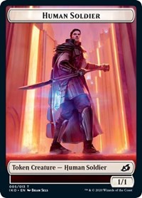 Human Soldier (005) // Zombie Double-Sided Token [Commander 2020 Tokens] | Deep Dive Games St. Marys