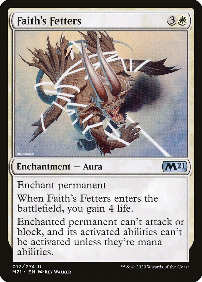 Faith's Fetters [Core Set 2021] | Deep Dive Games St. Marys