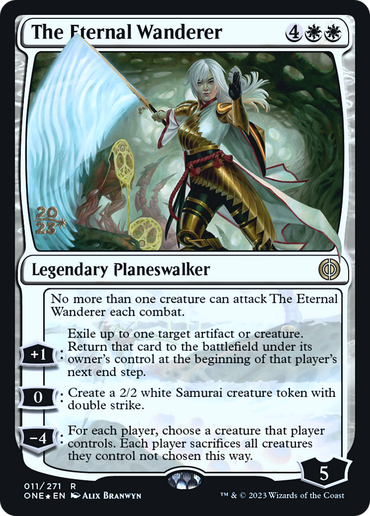 The Eternal Wanderer [Phyrexia: All Will Be One Prerelease Promos] | Deep Dive Games St. Marys