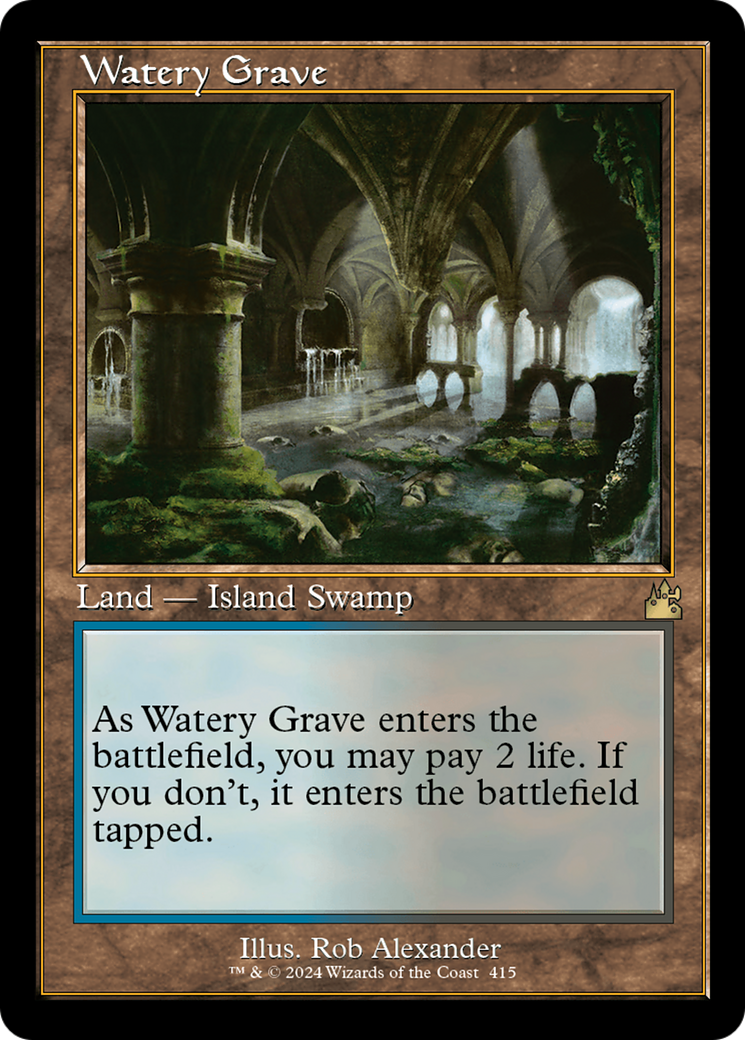 Watery Grave (Retro) [Ravnica Remastered] | Deep Dive Games St. Marys