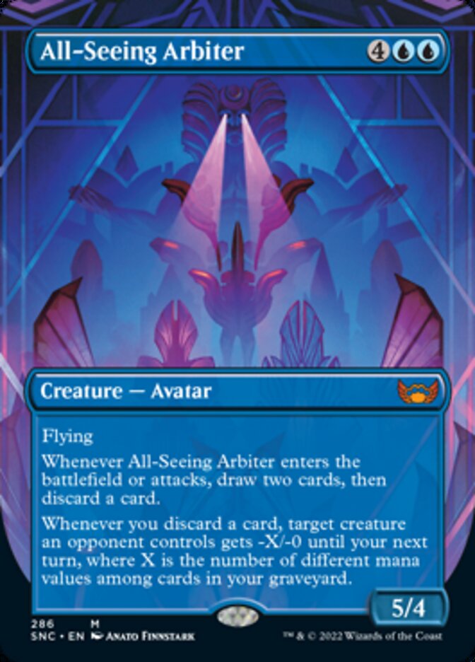 All-Seeing Arbiter (Borderless Alternate Art) [Streets of New Capenna] | Deep Dive Games St. Marys