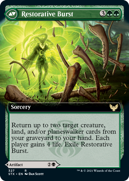 Pestilent Cauldron // Restorative Burst (Extended Art) [Strixhaven: School of Mages] | Deep Dive Games St. Marys