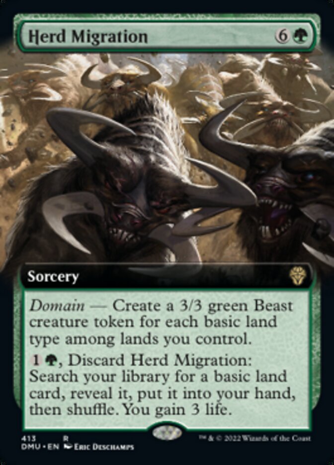 Herd Migration (Extended Art) [Dominaria United] | Deep Dive Games St. Marys