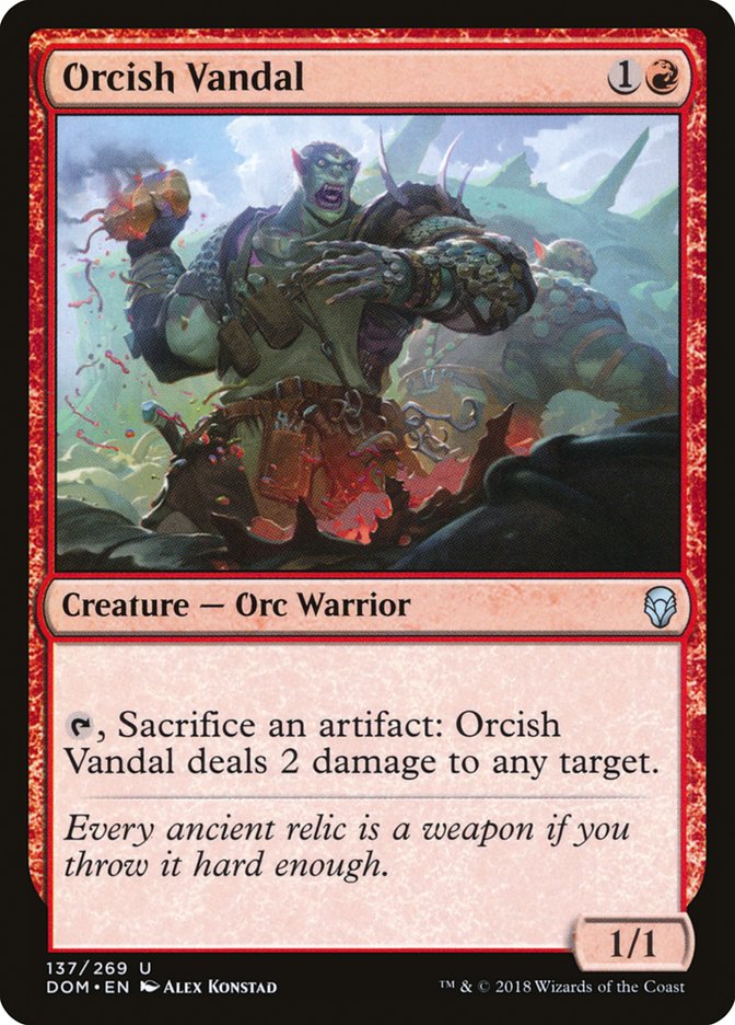 Orcish Vandal [Dominaria] | Deep Dive Games St. Marys