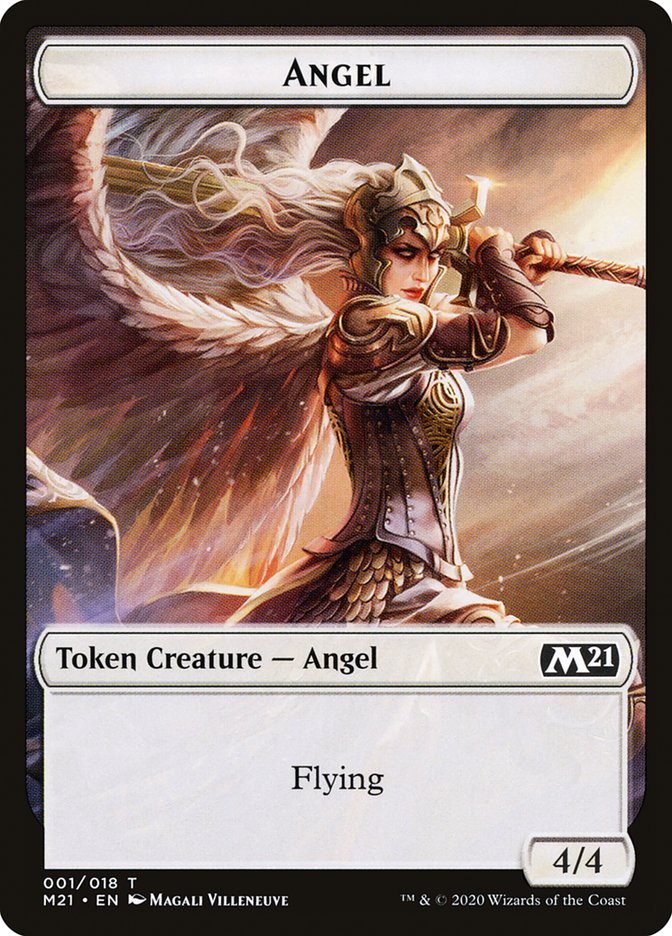 Angel Token [Core Set 2021 Tokens] | Deep Dive Games St. Marys