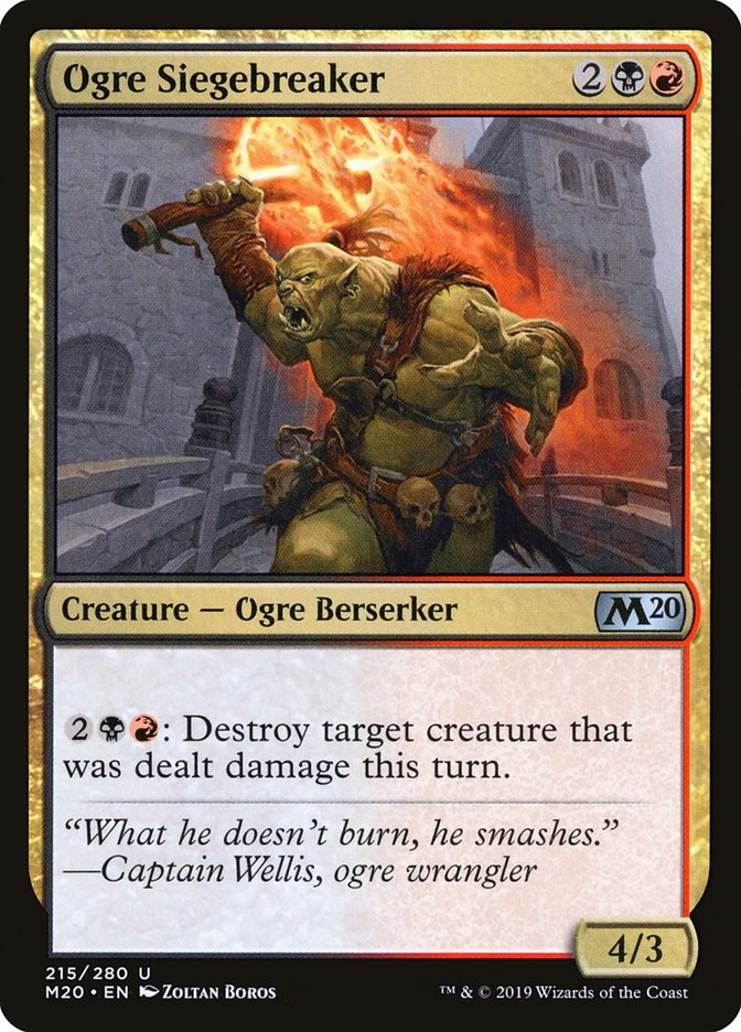 Ogre Siegebreaker [Core Set 2020] | Deep Dive Games St. Marys