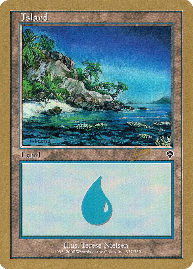 Island (rl337a) (Raphael Levy) [World Championship Decks 2002] | Deep Dive Games St. Marys