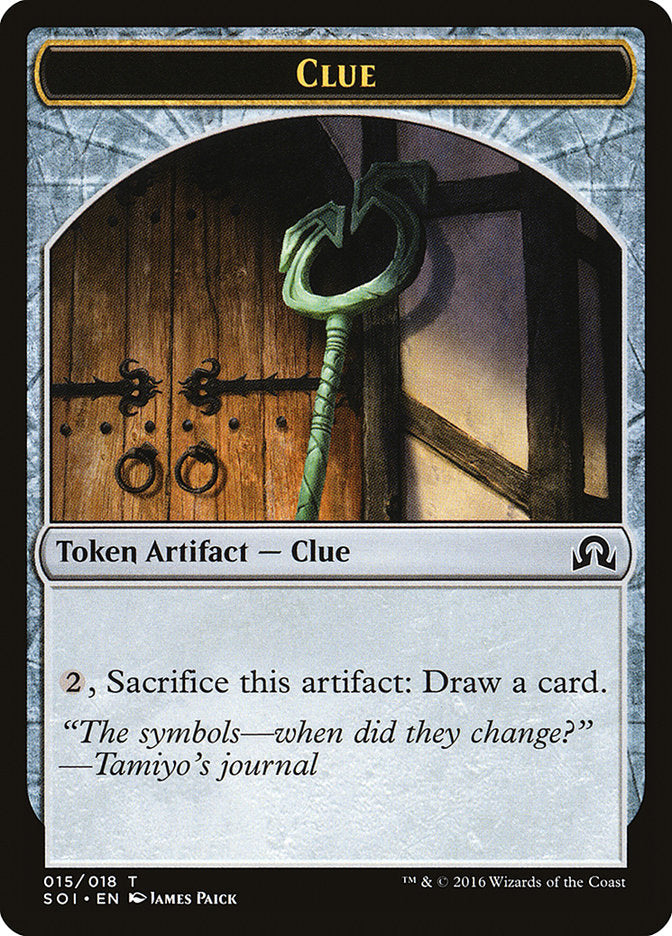 Clue Token (015/018) [Shadows over Innistrad Tokens] | Deep Dive Games St. Marys