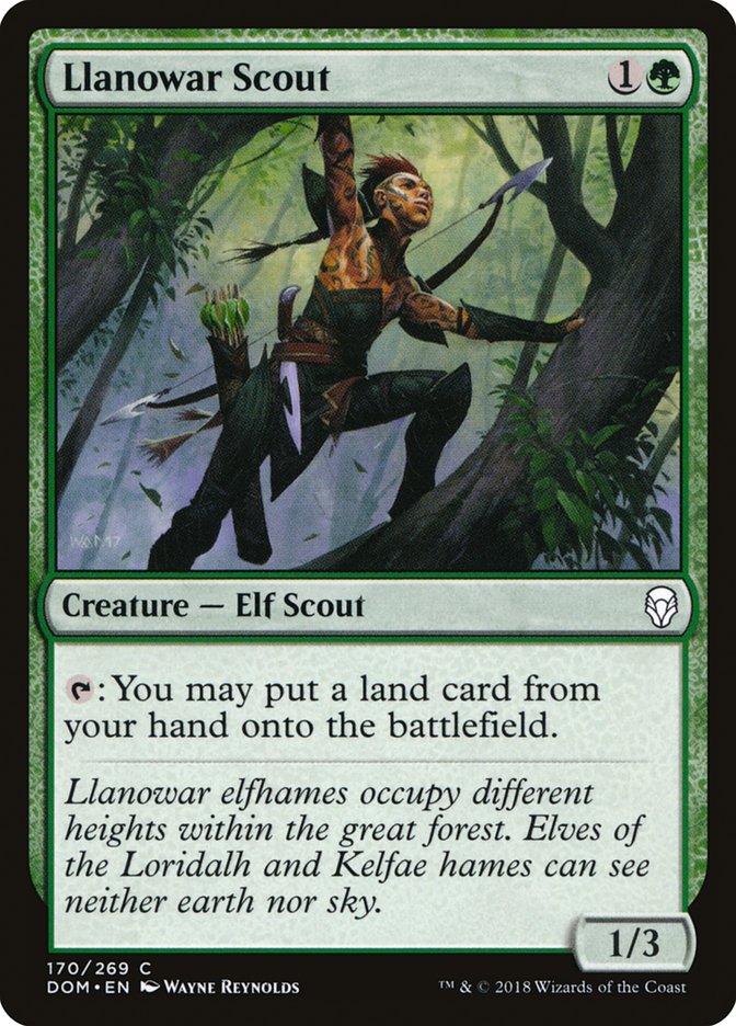 Llanowar Scout [Dominaria] | Deep Dive Games St. Marys