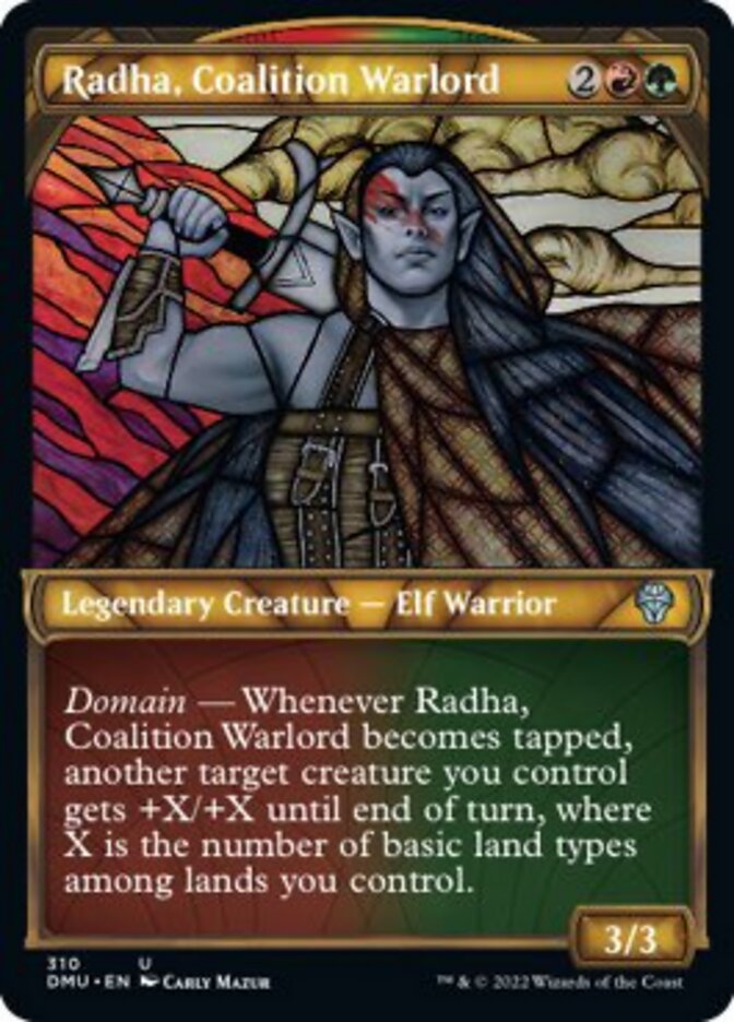 Radha, Coalition Warlord (Showcase) [Dominaria United] | Deep Dive Games St. Marys