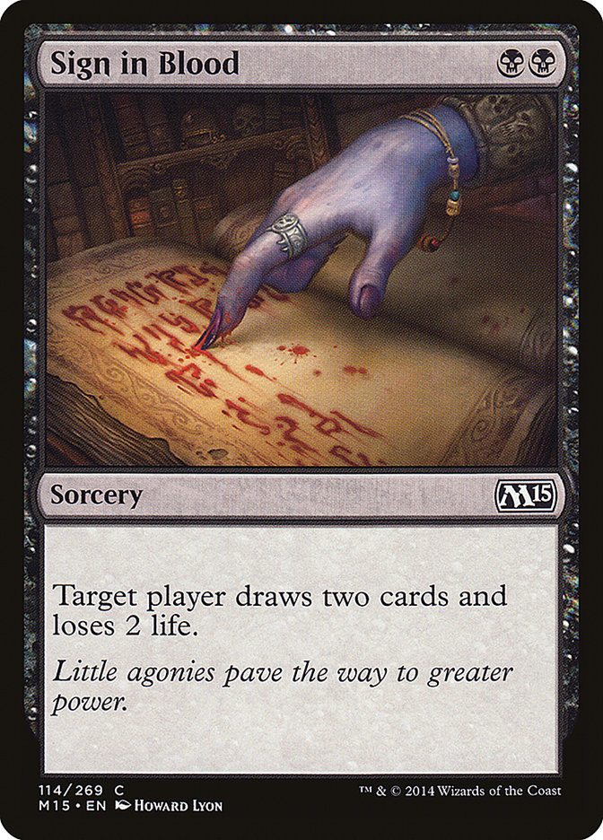 Sign in Blood [Magic 2015] | Deep Dive Games St. Marys