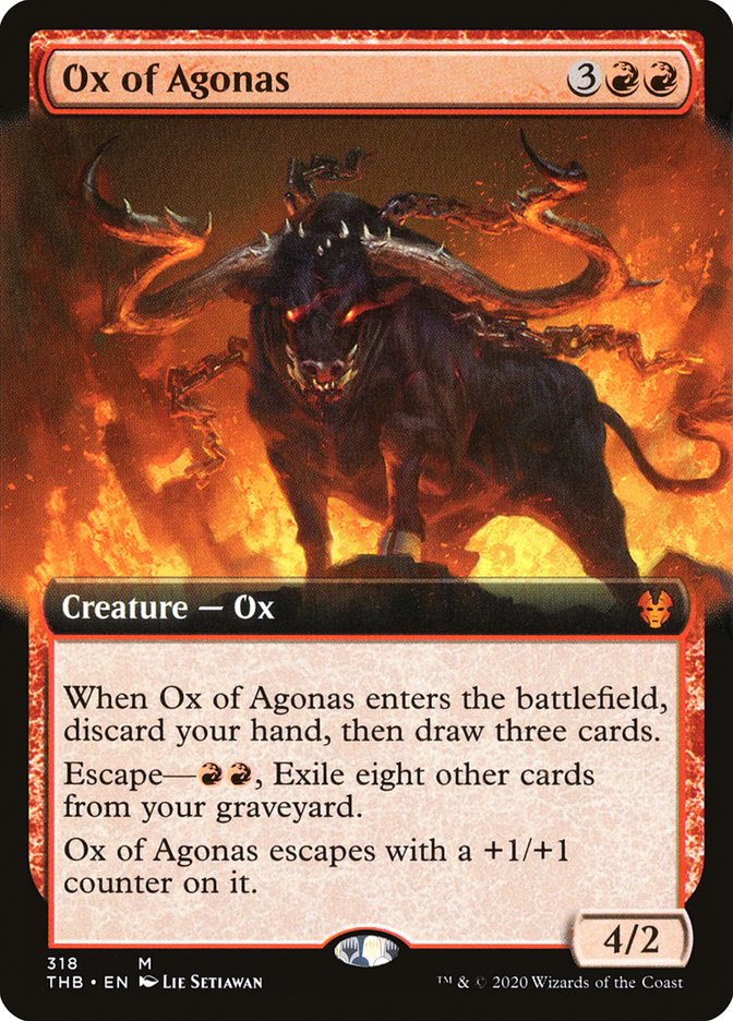 Ox of Agonas (Extended Art) [Theros Beyond Death] | Deep Dive Games St. Marys