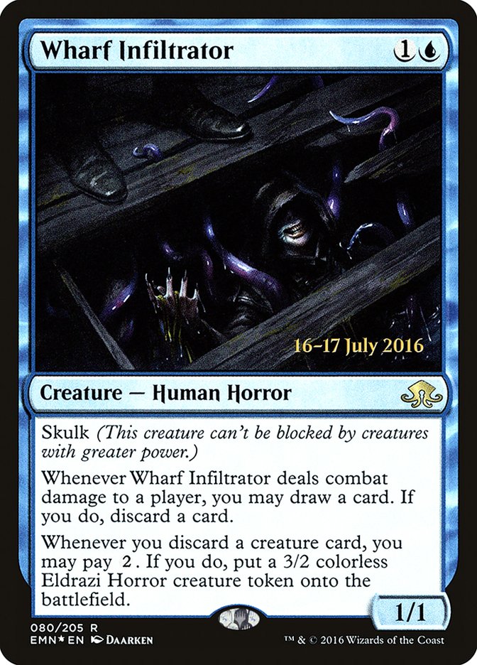 Wharf Infiltrator [Eldritch Moon Prerelease Promos] | Deep Dive Games St. Marys