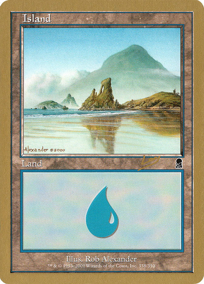 Island (rl338) (Raphael Levy) [World Championship Decks 2002] | Deep Dive Games St. Marys