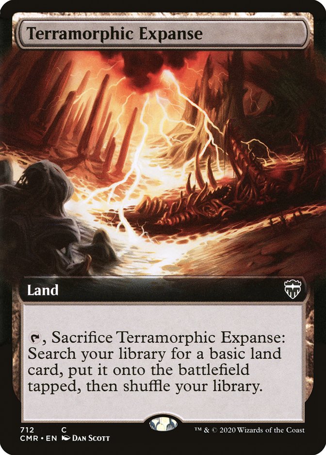 Terramorphic Expanse (Extended Art) [Commander Legends] | Deep Dive Games St. Marys