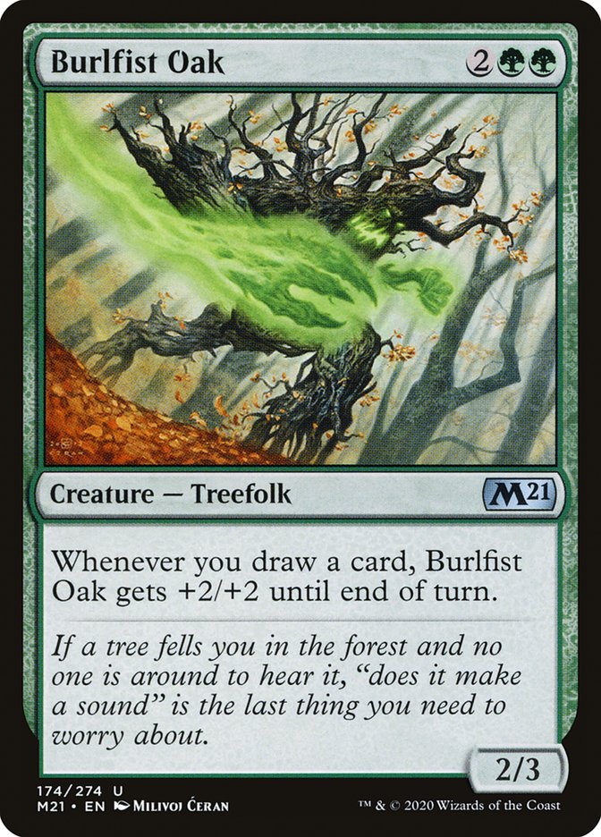 Burlfist Oak [Core Set 2021] | Deep Dive Games St. Marys