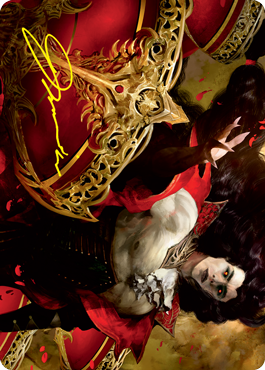 Bloodvial Purveyor Art Card (Gold-Stamped Signature) [Innistrad: Crimson Vow Art Series] | Deep Dive Games St. Marys