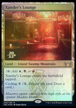 Xander's Lounge [Streets of New Capenna Prerelease Promos] | Deep Dive Games St. Marys