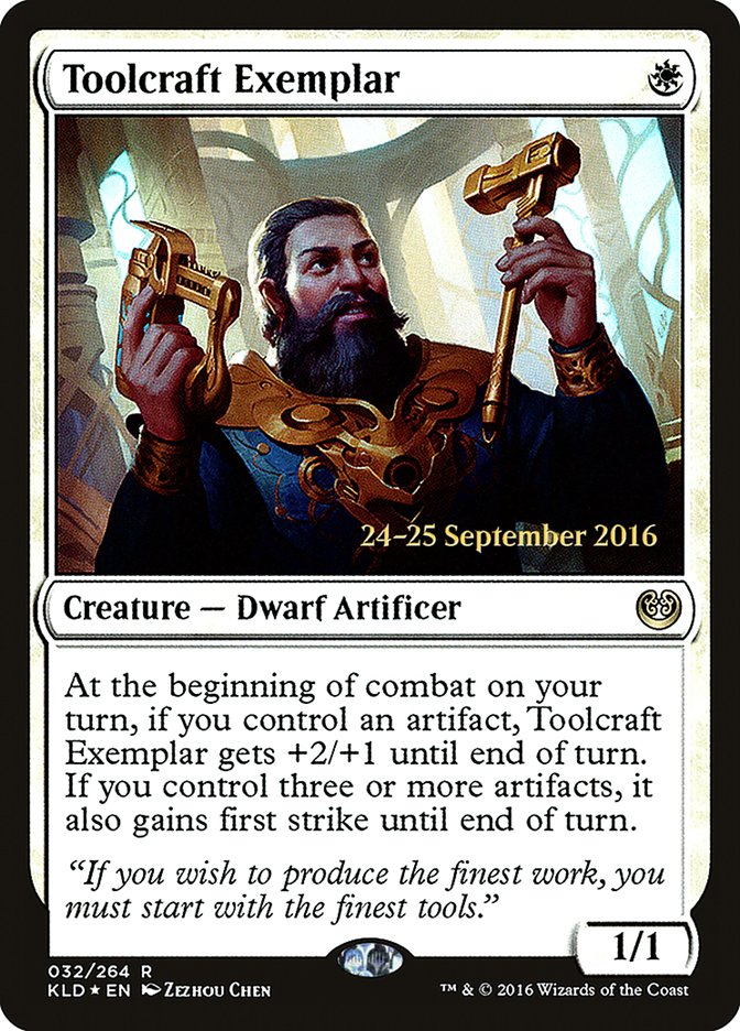 Toolcraft Exemplar [Kaladesh Prerelease Promos] | Deep Dive Games St. Marys