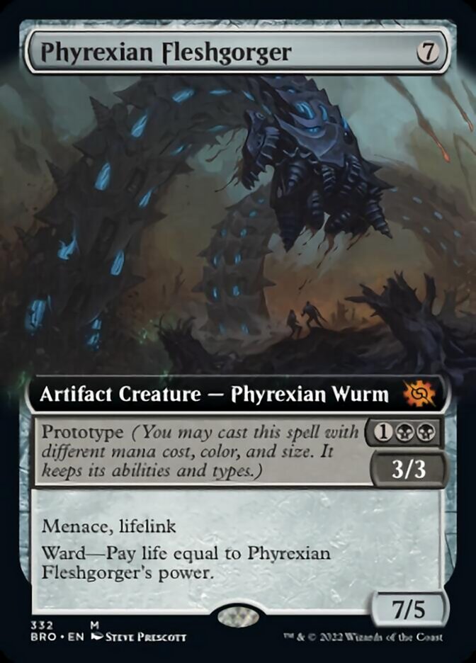 Phyrexian Fleshgorger (Extended Art) [The Brothers' War] | Deep Dive Games St. Marys