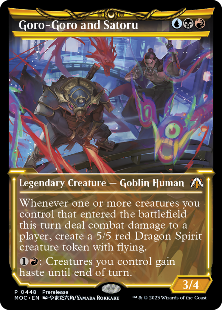 Goro-Goro and Satoru (Showcase Planar Booster Fun) [March of the Machine Commander Prerelease Promos] | Deep Dive Games St. Marys