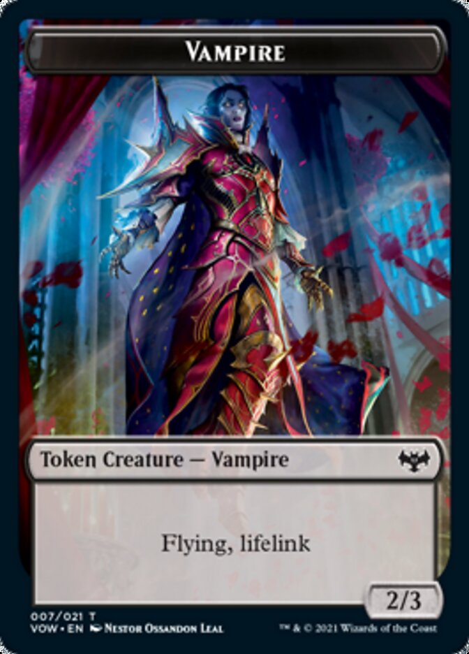 Vampire Token (007) [Innistrad: Crimson Vow Tokens] | Deep Dive Games St. Marys