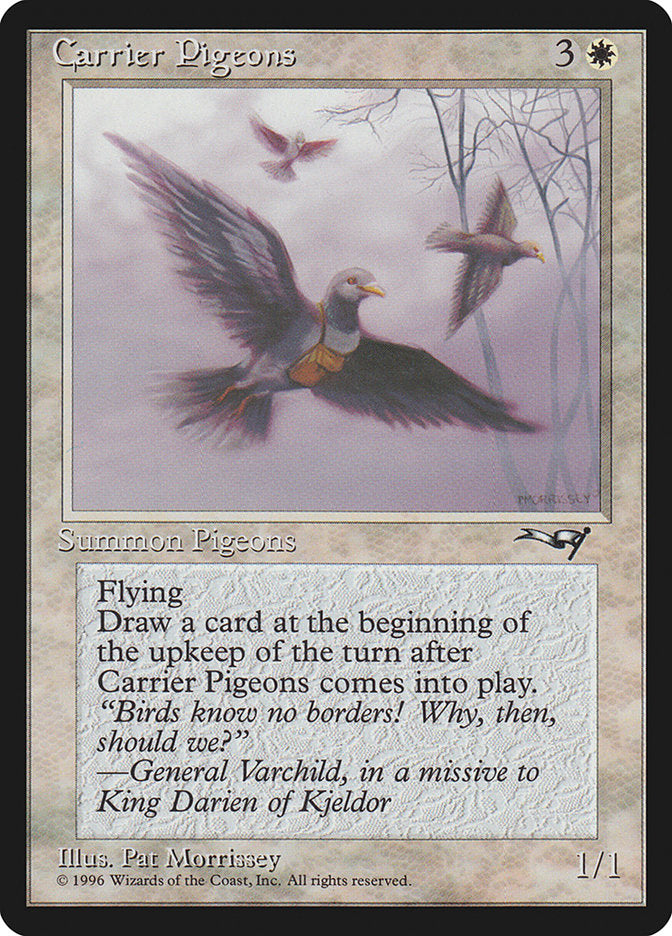 Carrier Pigeons (Flying Art) [Alliances] | Deep Dive Games St. Marys
