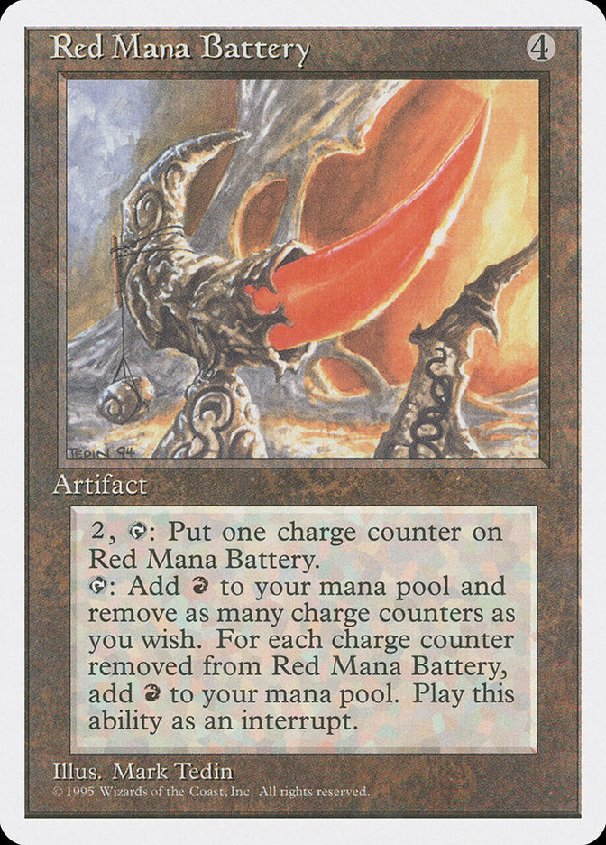 Red Mana Battery [Fourth Edition] | Deep Dive Games St. Marys