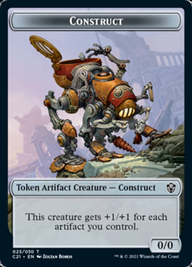 Copy // Construct (030) Double-Sided Token [Commander 2021 Tokens] | Deep Dive Games St. Marys