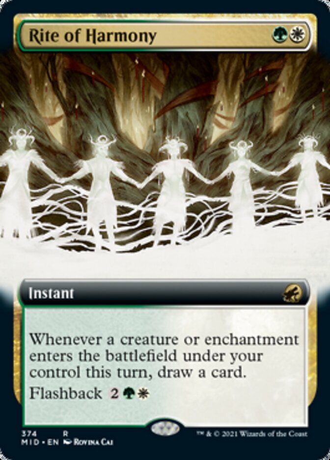 Rite of Harmony (Extended Art) [Innistrad: Midnight Hunt] | Deep Dive Games St. Marys