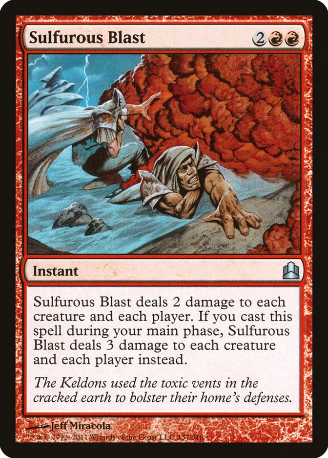 Sulfurous Blast [Commander 2011] | Deep Dive Games St. Marys