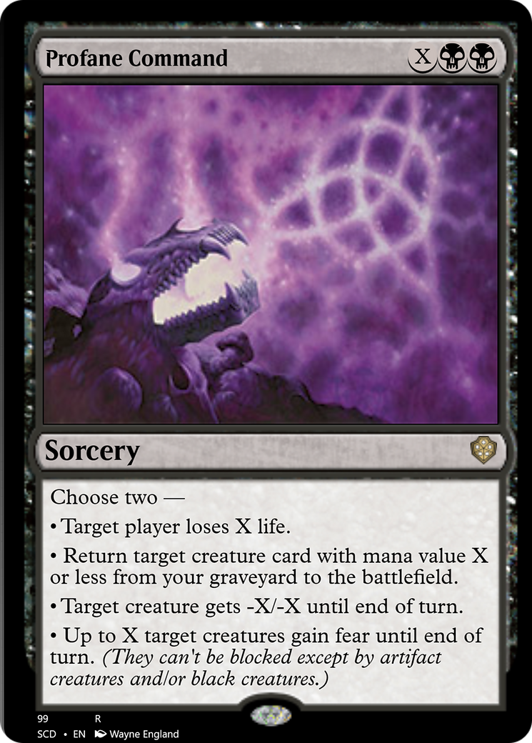 Profane Command [Starter Commander Decks] | Deep Dive Games St. Marys