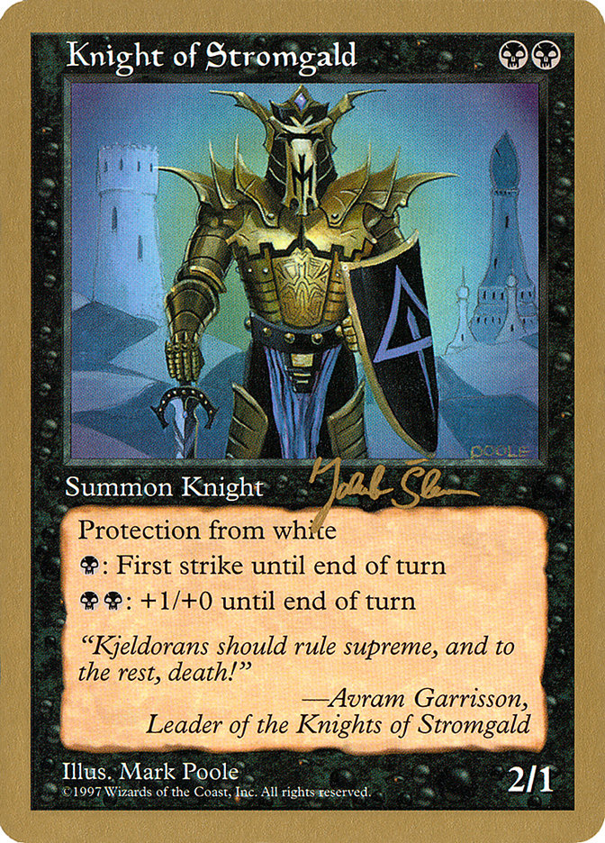 Knight of Stromgald (Jakub Slemr) [World Championship Decks 1997] | Deep Dive Games St. Marys