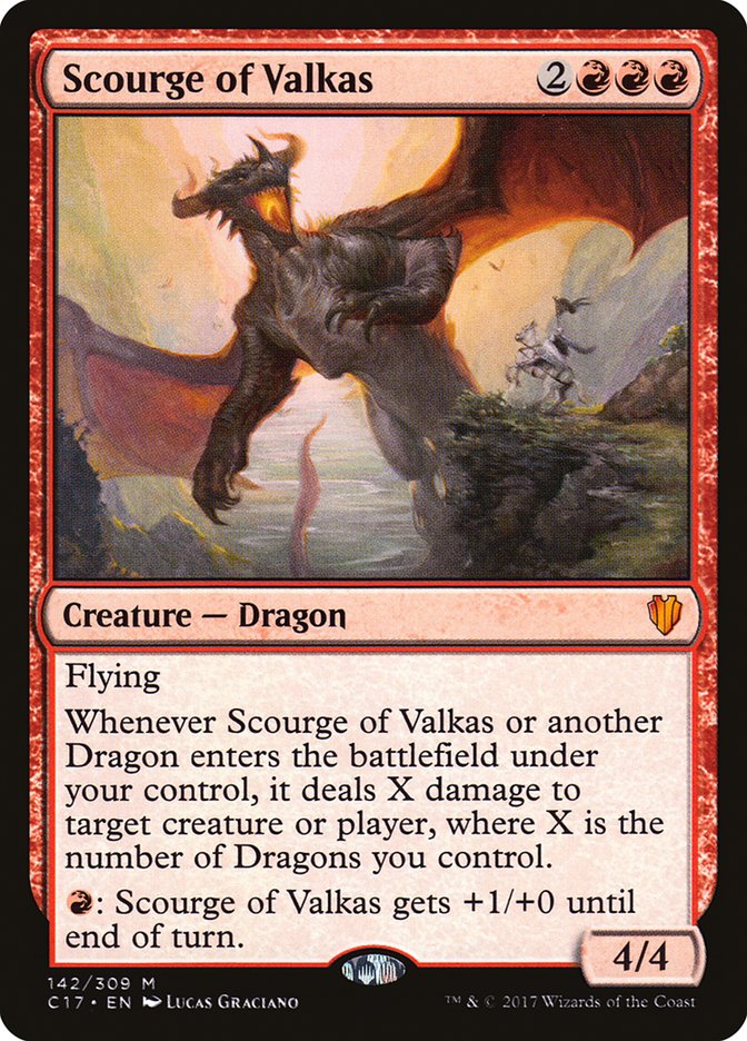 Scourge of Valkas [Commander 2017] | Deep Dive Games St. Marys