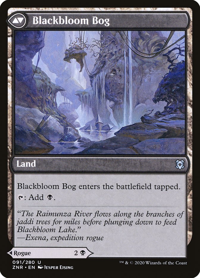 Blackbloom Rogue // Blackbloom Bog [Zendikar Rising] | Deep Dive Games St. Marys