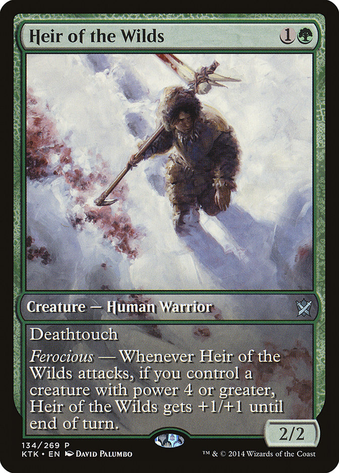 Heir of the Wilds (Game Day) (Extended Art) [Khans of Tarkir Promos] | Deep Dive Games St. Marys