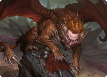 Manticore Art Card [Dungeons & Dragons: Adventures in the Forgotten Realms Art Series] | Deep Dive Games St. Marys