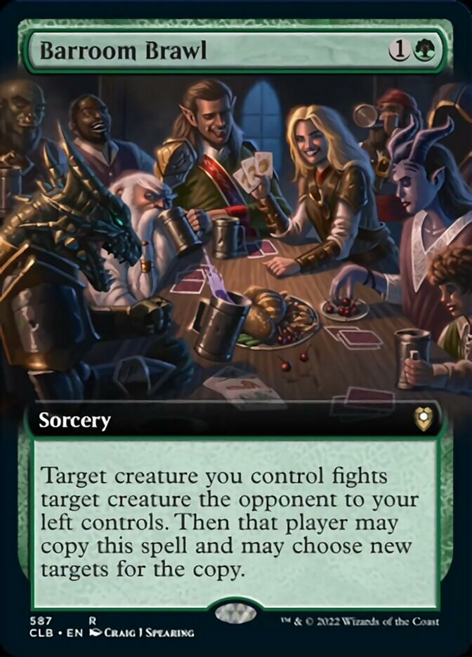 Barroom Brawl (Extended Art) [Commander Legends: Battle for Baldur's Gate] | Deep Dive Games St. Marys