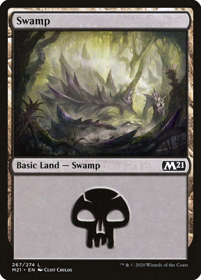 Swamp (267) [Core Set 2021] | Deep Dive Games St. Marys