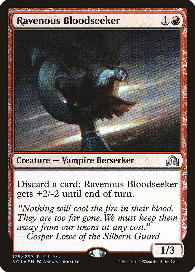 Ravenous Bloodseeker (Gift Box) [Shadows over Innistrad Promos] | Deep Dive Games St. Marys