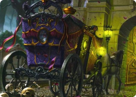 Honeymoon Hearse Art Card [Innistrad: Crimson Vow Art Series] | Deep Dive Games St. Marys