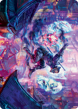 Thousand-Faced Shadow Art Card [Kamigawa: Neon Dynasty Art Series] | Deep Dive Games St. Marys