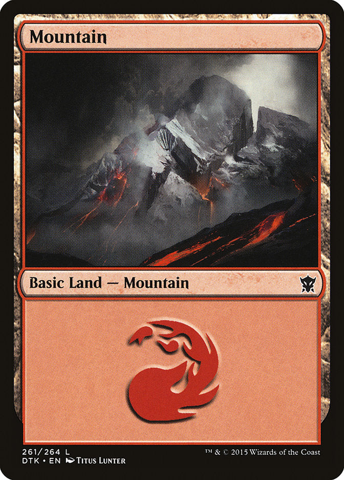 Mountain (261) [Dragons of Tarkir] | Deep Dive Games St. Marys