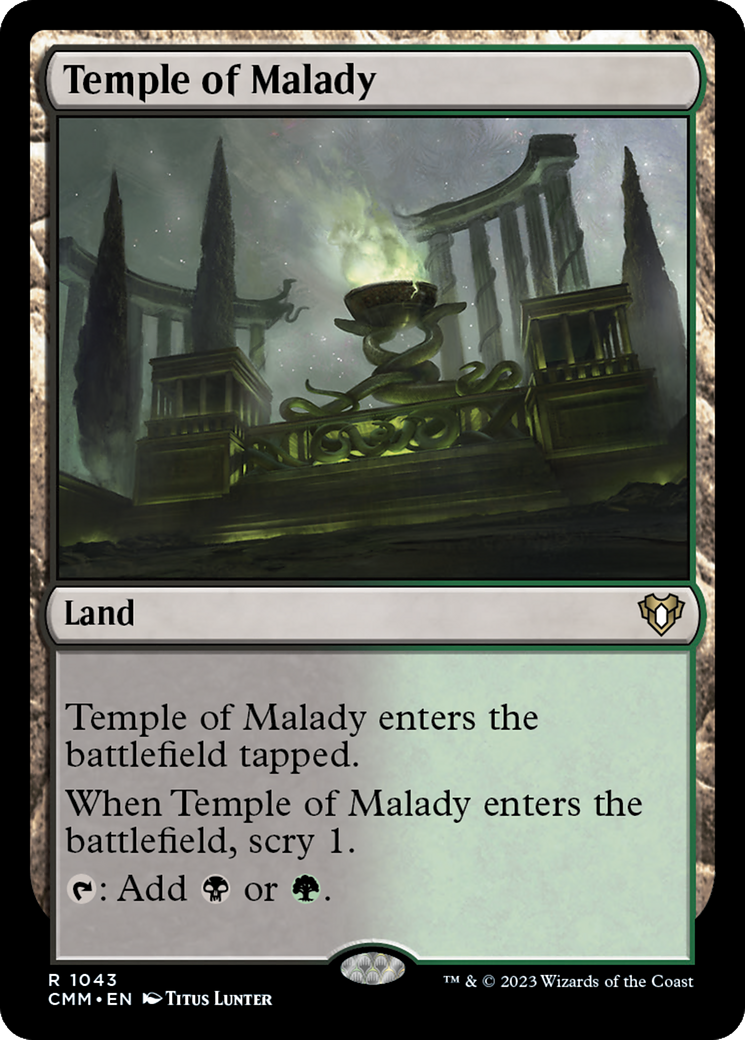 Temple of Malady [Commander Masters] | Deep Dive Games St. Marys