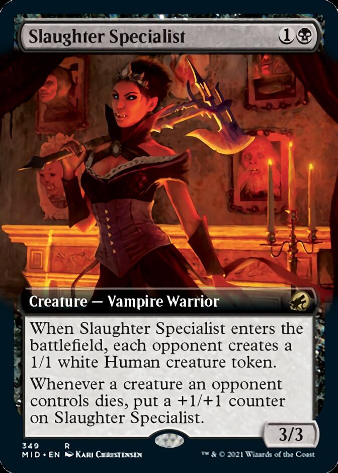 Slaughter Specialist (Extended Art) [Innistrad: Midnight Hunt] | Deep Dive Games St. Marys