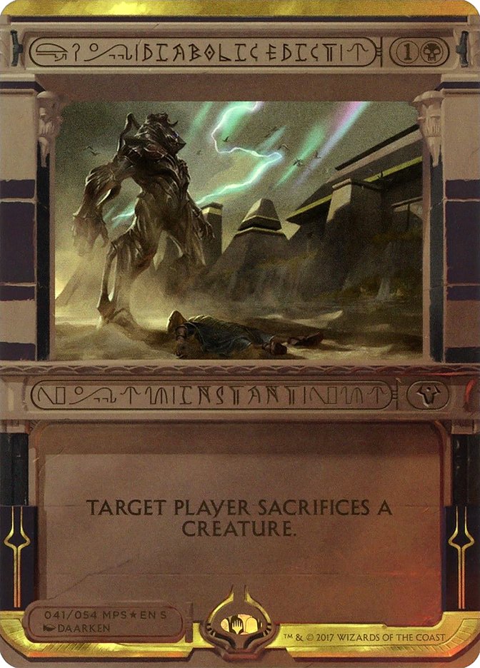 Diabolic Edict (Invocation) [Amonkhet Invocations] | Deep Dive Games St. Marys