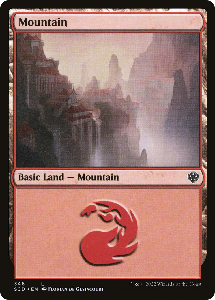 Mountain (346) [Starter Commander Decks] | Deep Dive Games St. Marys