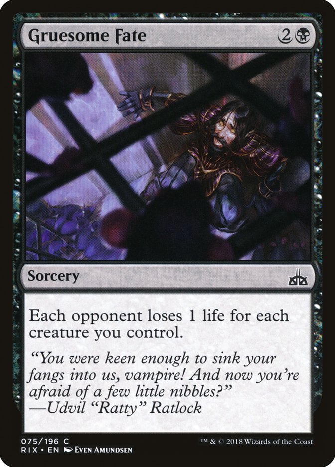 Gruesome Fate [Rivals of Ixalan] | Deep Dive Games St. Marys